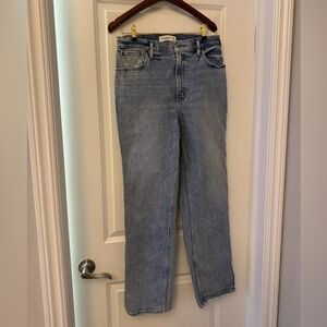 Abercrombie & Fitch Light Blue 90s ultra high rise